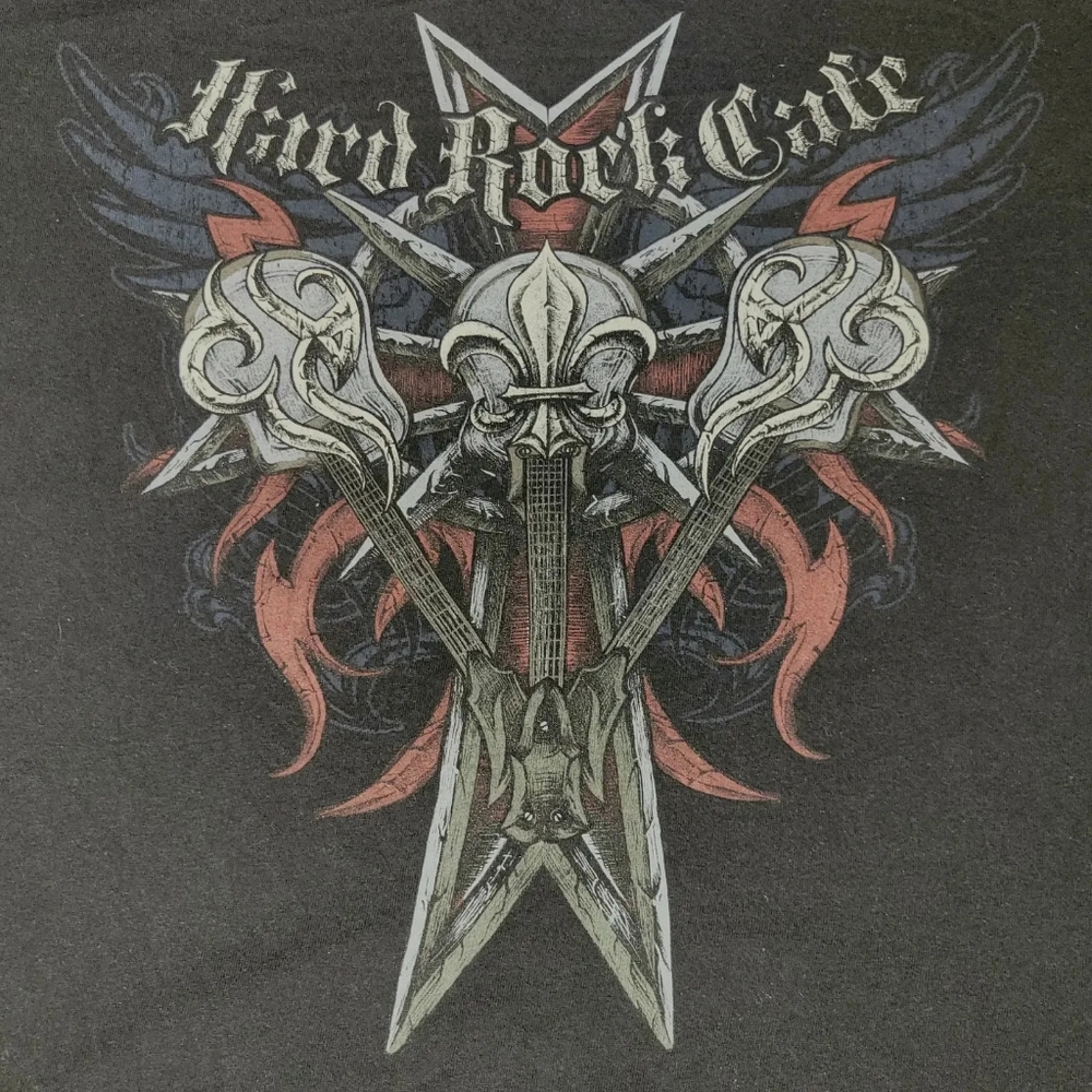 black Hard Rock Cafe Rome graphic tee